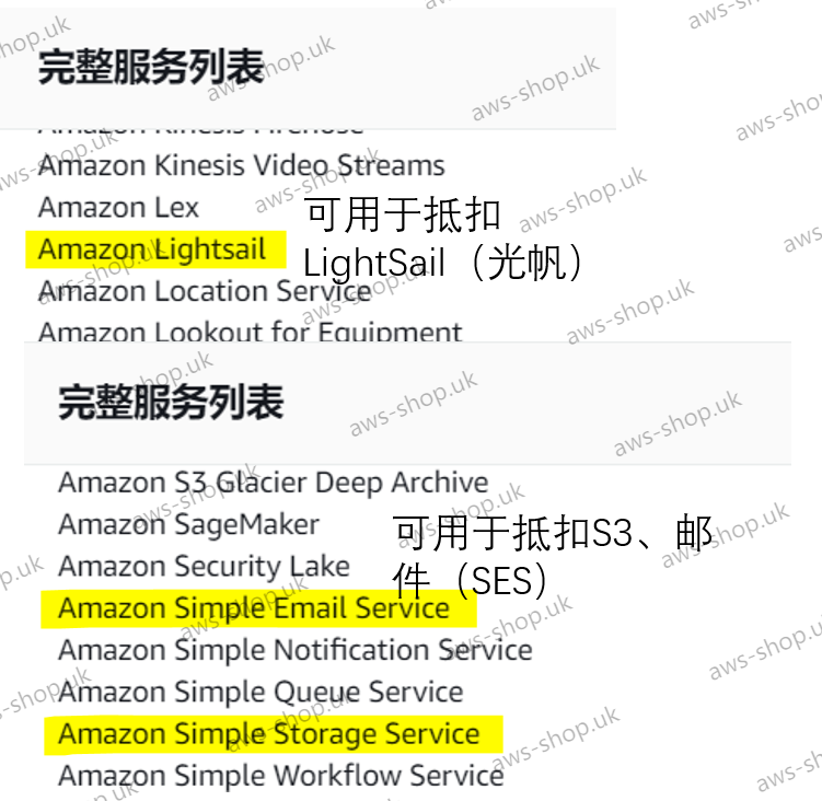 抵扣光帆、s3、邮件
